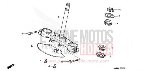 TIGE DE DIRECTION NX650X de 1999